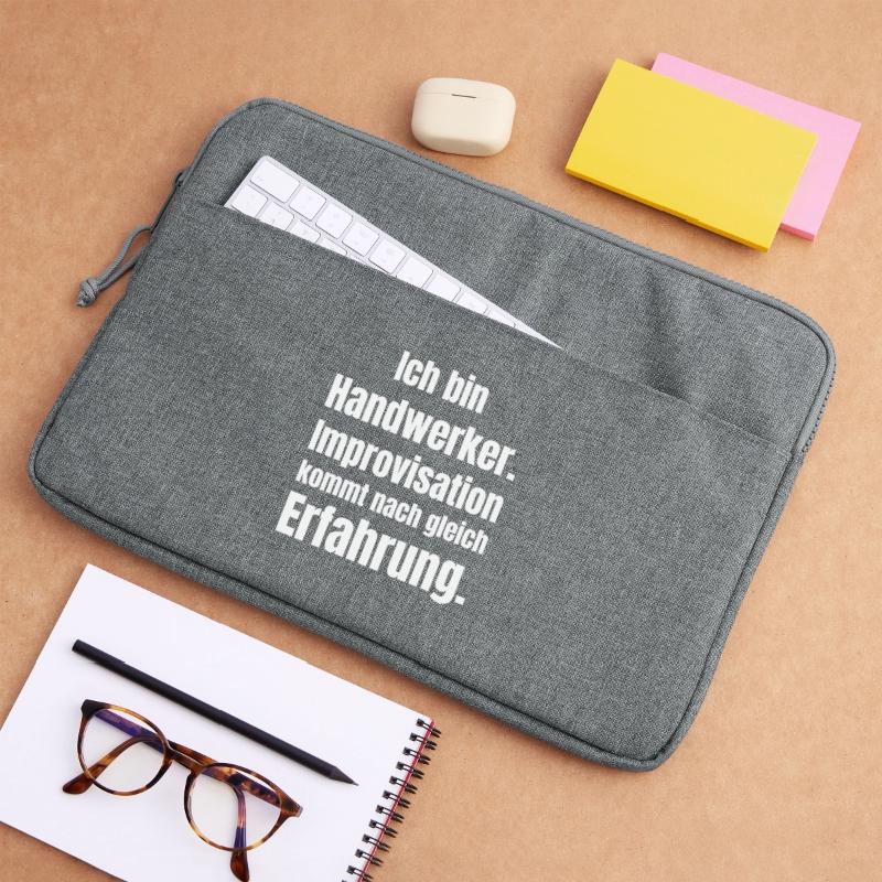 I am a craftsman – improvisation based on experience Laptop bag 15"
