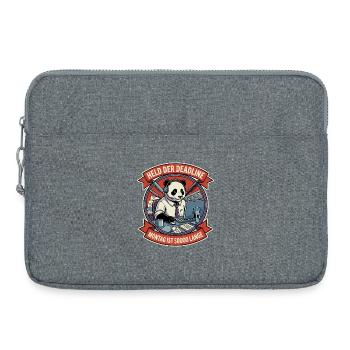 Hero of the Deadline Panda on Monday - Laptop bag 15" - heather grey - Front