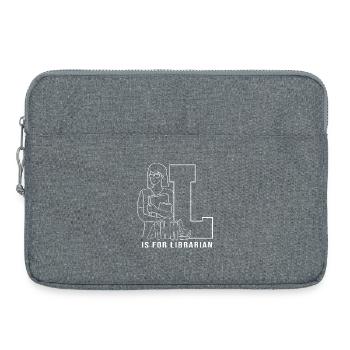 Lecture de la bibliothèque Bookworm - Sacoche pour ordinateur portable 15 pouces - gris chiné - Devant