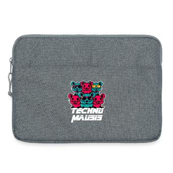 Techno Mausis - Laptoptasche 15" - Grau meliert - Vorne