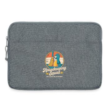 Conception de nettoyage amusante - Sacoche pour ordinateur portable 15 pouces - gris chiné - Devant