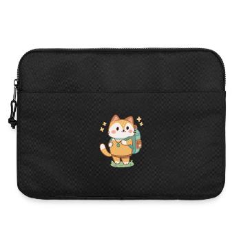 Cute Adventurer Cat Backpack - Laptop bag 15" - black - Front