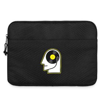 Portrait de tête en vinyle - Sacoche pour ordinateur portable 15 pouces - noir - Devant