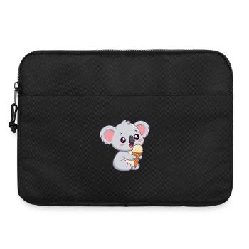 Koala gourmand à la glace - Laptop bag 15" - black - Front