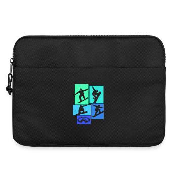 Snowboarden Retro Snowboard Snowboarding Snowboard - Sacoche pour ordinateur portable 15 pouces - noir - Devant