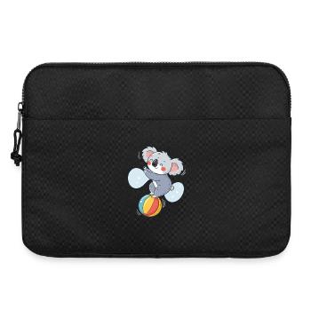 Koala-Jongleur auf einem bunten Ball - Laptoptasche 15" - Schwarz - Vorne