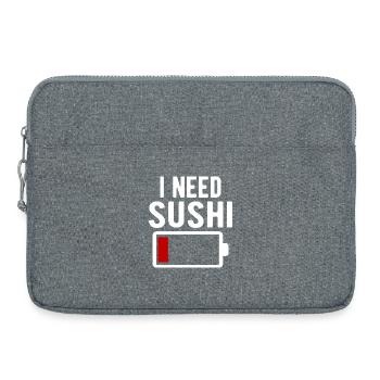J’ai besoin d’une décharge de batterie spirituelle pour sushi - Sacoche pour ordinateur portable 15 pouces - gris chiné - Devant