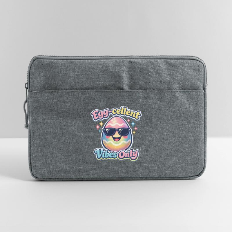 Egg Cellent Vibes Only Easter Easter Egg Sacoche pour ordinateur portable 15 pouces