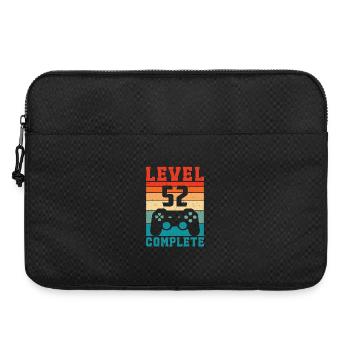 52. Geburtstag Level 52 Complete 52 Jahre Gamer - Laptoptasche 15" - Schwarz - Vorne