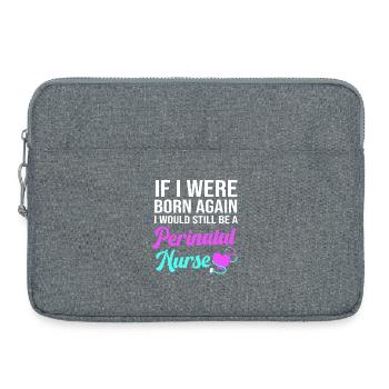 Obgyn Frauenheilkunde Geburtshilfe Hebamme - Laptoptasche 15" - Grau meliert - Vorne