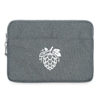 Hopfen Symbol Brauerei - Laptoptasche 15" - Grau meliert - Vorne