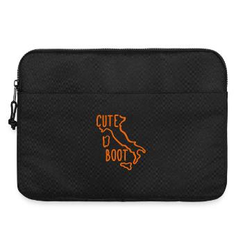 Süßer Italienischer Stiefel - Cute Boot - Laptoptasche 15" - Schwarz - Vorne