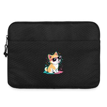 Corgi Neon Lunettes Brillantes - Sacoche pour ordinateur portable 15 pouces - noir - Devant
