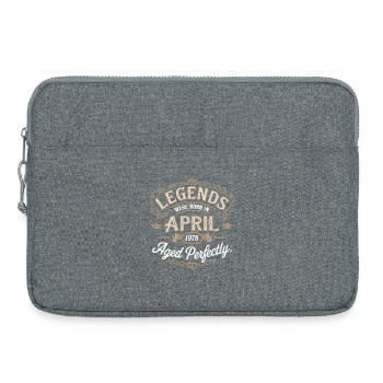 April 1978 Birthday Gift Awesome since April - Laptop bag 15" - heather grey - Front