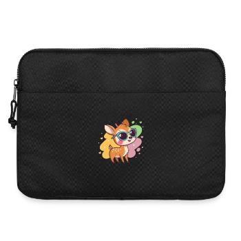 Fawn Pastell-Gläser - Laptoptasche 15" - Schwarz - Vorne