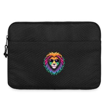 Rainbow Lion Sunglasses - Laptop bag 15" - black - Front