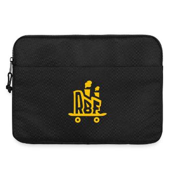 Rolling Board Factory Logo Yellow - Laptop bag 15" - black - Front