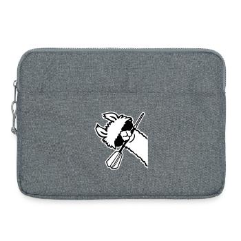 Lunettes de soleil Cool Llama Head Dart Bouche - Sacoche pour ordinateur portable 15 pouces - gris chiné - Devant