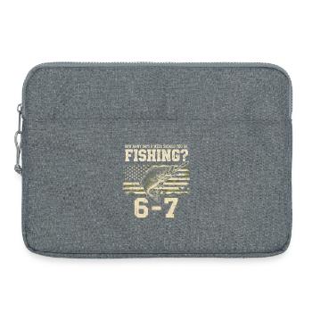 Fishing 7 days a week: The Ideal Schedule for Enthusiasts - Laptop bag 15" - heather grey - Front