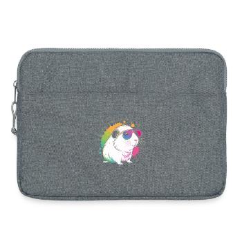 Hamster Pop Art Bunte Brille - Laptoptasche 15" - Grau meliert - Vorne