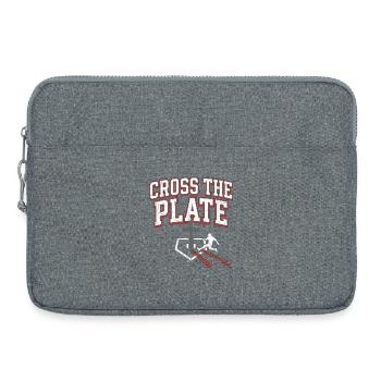 Cross The Plate Christian Baseball Foi Jésus - Sacoche pour ordinateur portable 15 pouces - gris chiné - Devant