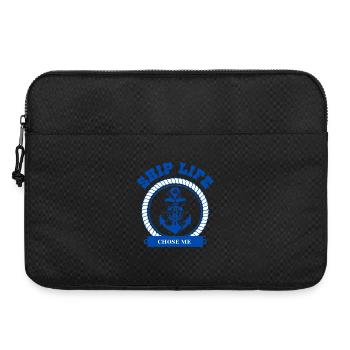 Ship Life Chose Me – Kreuzfahrt- und Matrosenzitat - Laptoptasche 15" - Schwarz - Vorne