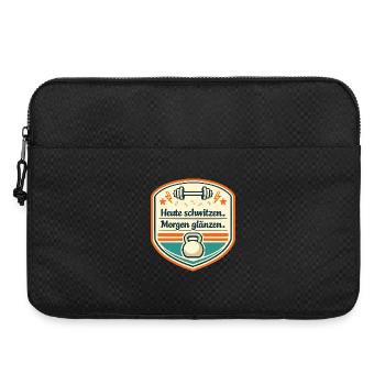 Heute schwitzen, Morgen glänzen - Laptoptasche 15" - Schwarz - Vorne