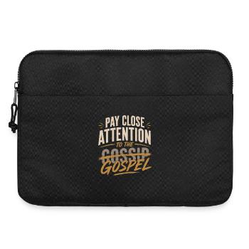 Hör nicht auf den Klatsch - Laptoptasche 15" - Schwarz - Vorne