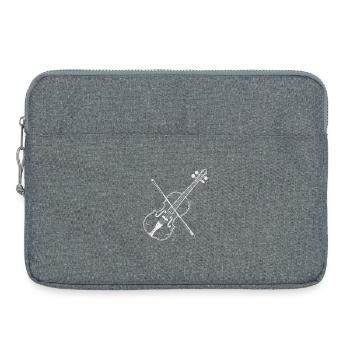Violon - Musique - Jazz - Musicien - Don - Sacoche pour ordinateur portable 15 pouces - gris chiné - Devant