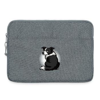Border Collie Propriétaire Collie Amant de Collie - Sacoche pour ordinateur portable 15 pouces - gris chiné - Devant
