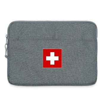 SCHWEIZ SWISS SWITZERLAND EUROPA SPORT FAN - Laptoptasche 15" - Grau meliert - Vorne