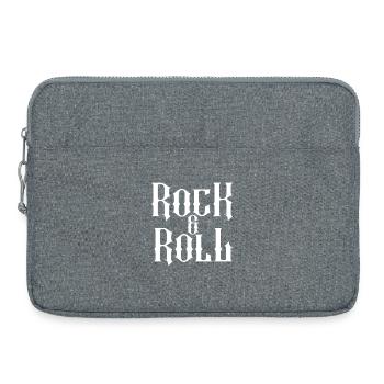 Rock-'n'-Roll-Gotiktypografie - Laptoptasche 15" - Grau meliert - Vorne