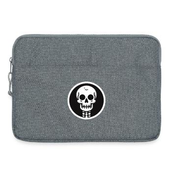 Squelette Halloween - Sacoche pour ordinateur portable 15 pouces - gris chiné - Devant