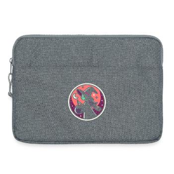 Bande dessinée de sorcière - Sacoche pour ordinateur portable 15 pouces - gris chiné - Devant