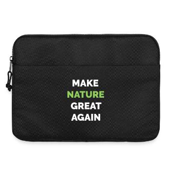 make nature great again Klimaschutz Symbol Baum - Laptoptasche 15" - Schwarz - Vorne