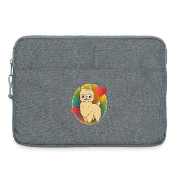 Alpaka - Laptoptasche 15" - Grau meliert - Vorne