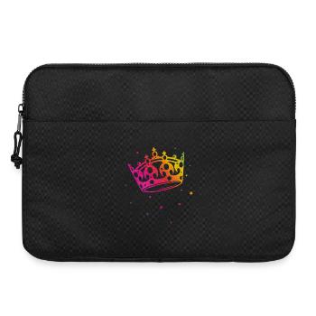 Krone Glitter Regenbogen Love CSD LGBT - Laptoptasche 15" - Schwarz - Vorne