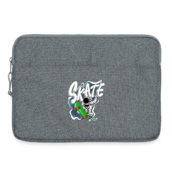 Skate astronaut - Laptop bag 15" - heather grey - Front