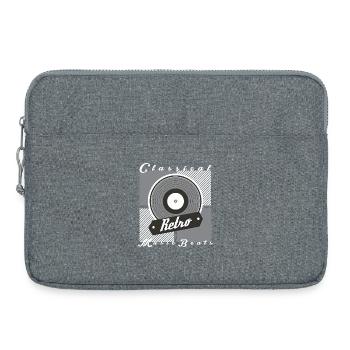 Retro Music - Laptop bag 15" - heather grey - Front