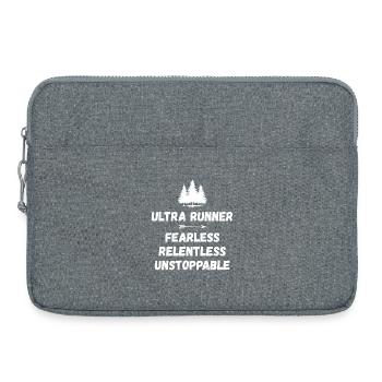 Ultra Runnner - Furchtlos. Unerbittlich. Unaufhaltsam. - Laptoptasche 15" - Grau meliert - Vorne