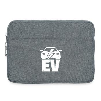 EV - Electric Vehicle for Electric Car Fans - Laptop bag 15" - heather grey - Front