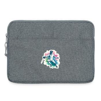 Coloured fencing - Laptop bag 15" - heather grey - Front