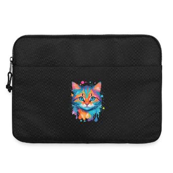 Niedliche Katze - Laptoptasche 15" - Schwarz - Vorne