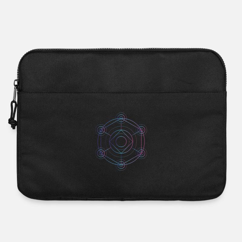 Merkaba - 7 chakras - Laptop bag 15" - black
