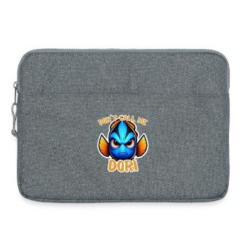Wütende Dori - Laptoptasche 15" - Grau meliert - Vorne