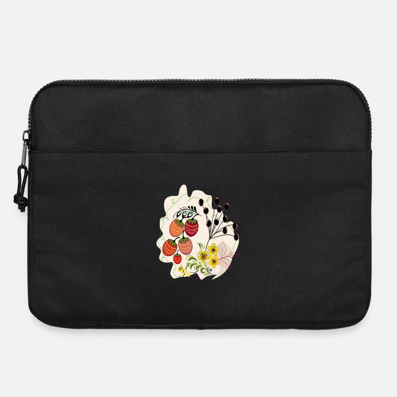 L’heure de la fraise - Sacoche pour ordinateur portable 15 pouces - noir