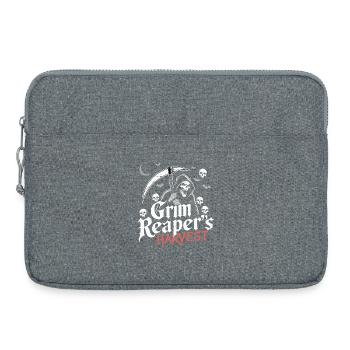Gloomy Harvest Reaper - Laptop bag 15" - heather grey - Front