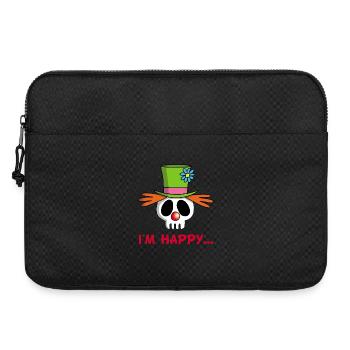 Clown Skull - Laptop bag 15" - black - Front