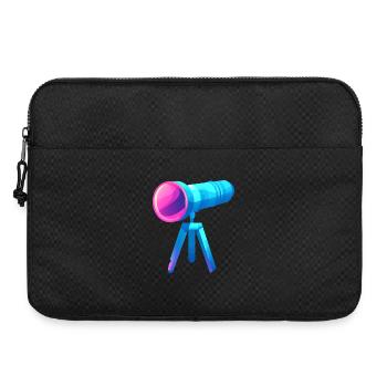 Flaches und farbenfrohes Teleskop-Design - Laptoptasche 15" - Schwarz - Vorne