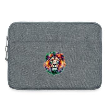 Lion - Laptop bag 15" - heather grey - Front